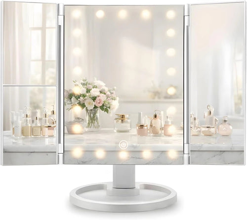 Oglindă de Machiaj cu 22 LED-uri și Lumină ca la Salon
