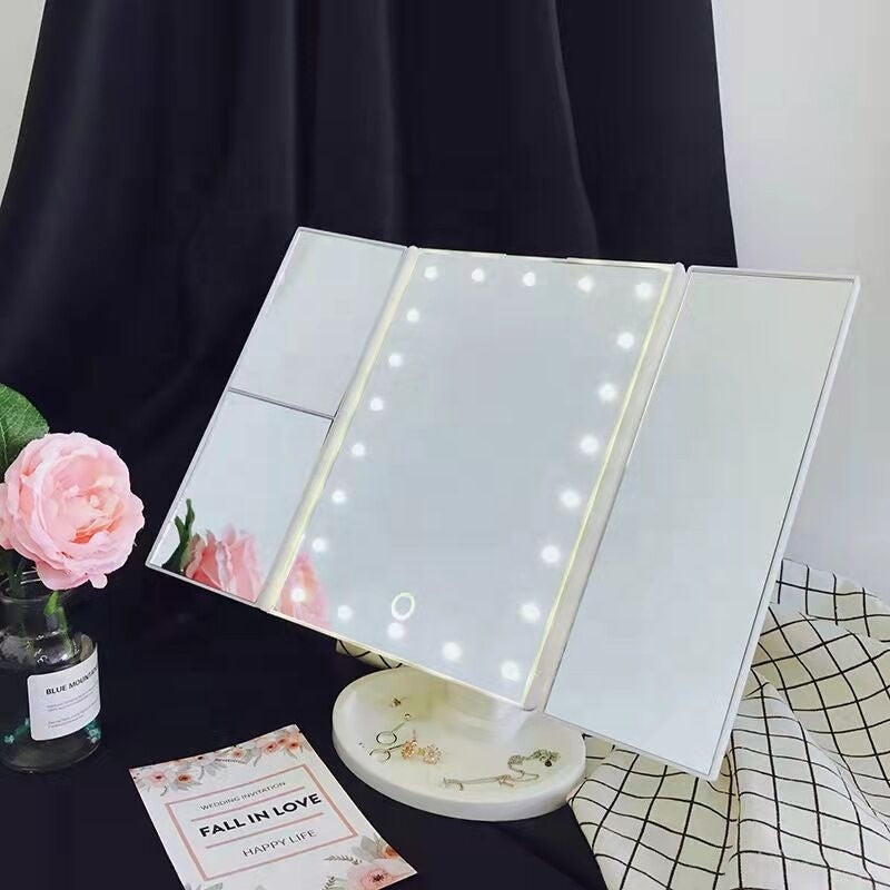 Oglindă de Machiaj cu 22 LED-uri și Lumină ca la Salon